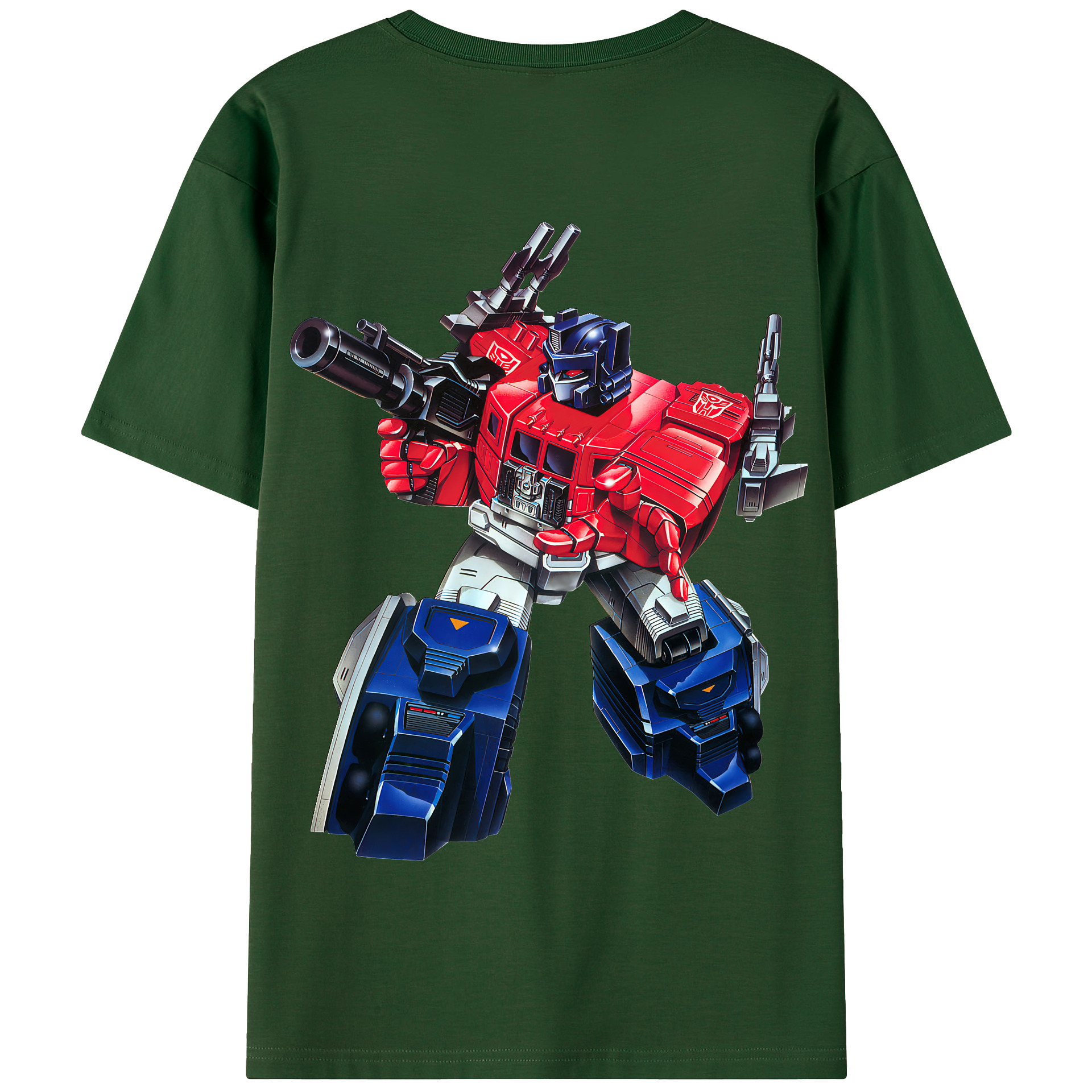 （画像用） Transformers トランスフォーマー 綿100％半袖Tシャツ（背面プリント）